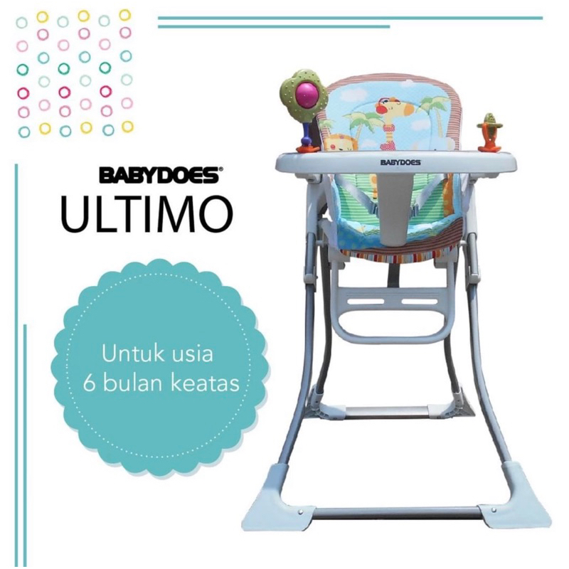 BABYDOES HIGH CHAIR ULTIMO CH-041BP - KURSI MAKAN ANAK