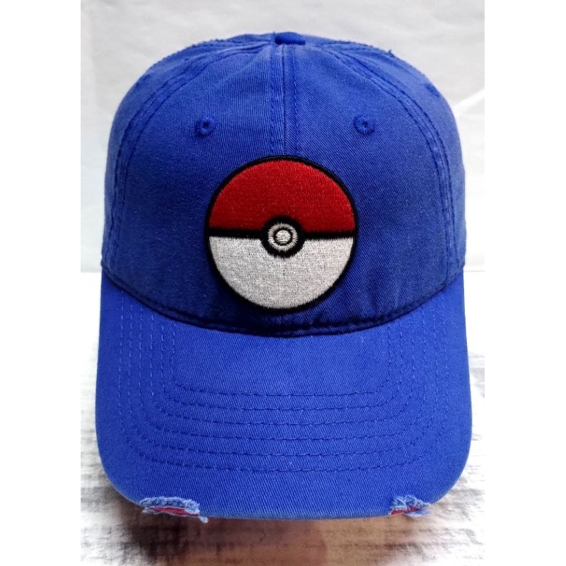 Topi Pokemon Ripped Pokeball Logo Official Authentic Original Second PL