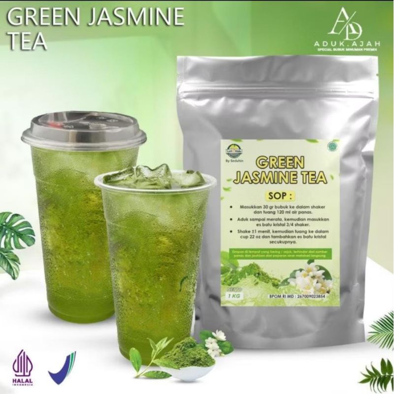 

minuman green tea enak