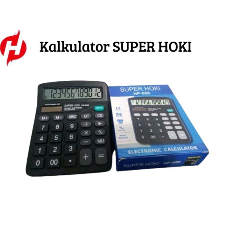 

Kalkulator 12 digit SUPER HOKI kalkulator 1 batrei check & correct 12 digits kalkulator layar