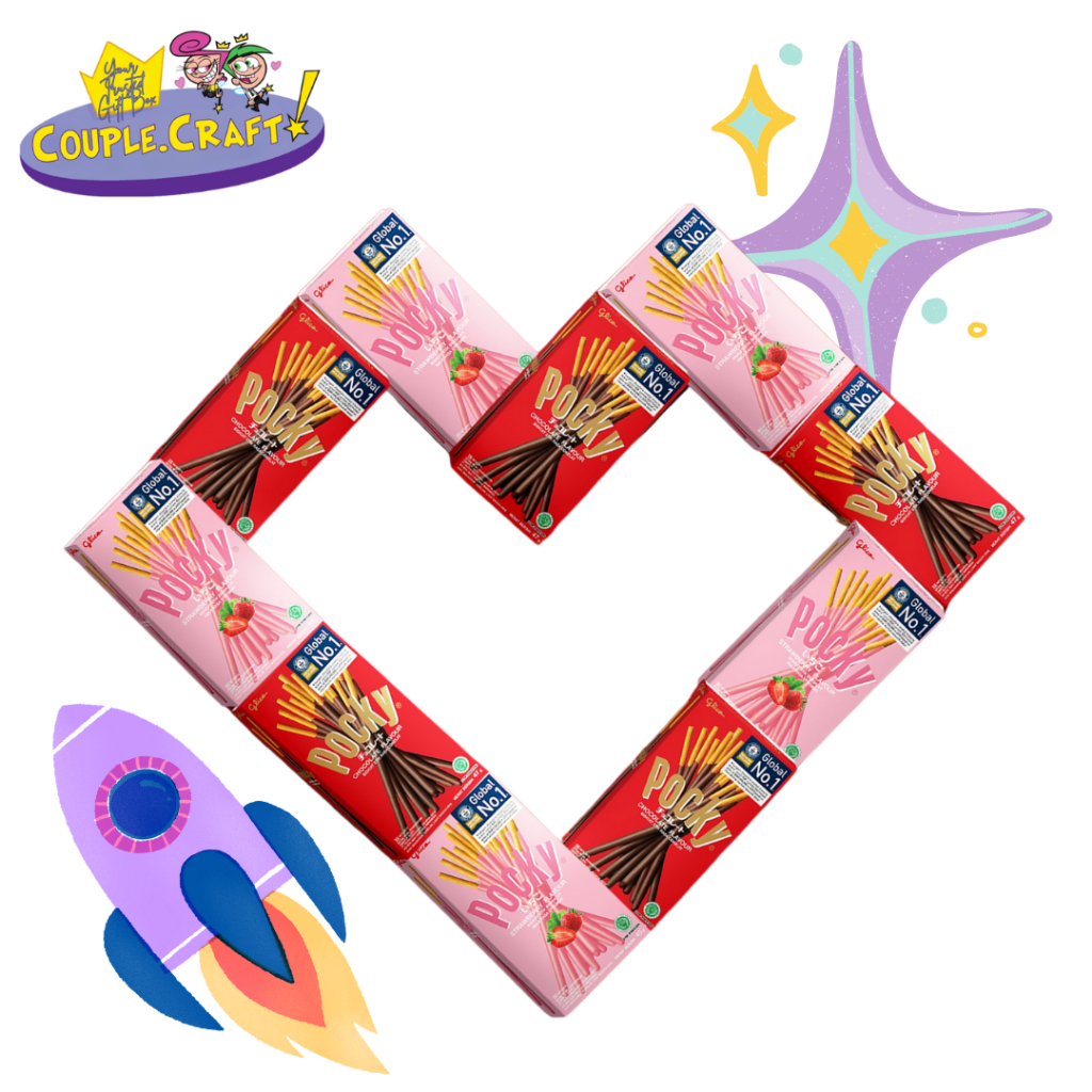 

POCKY LOVE WITH CHOCOLATE AND STROBERRY