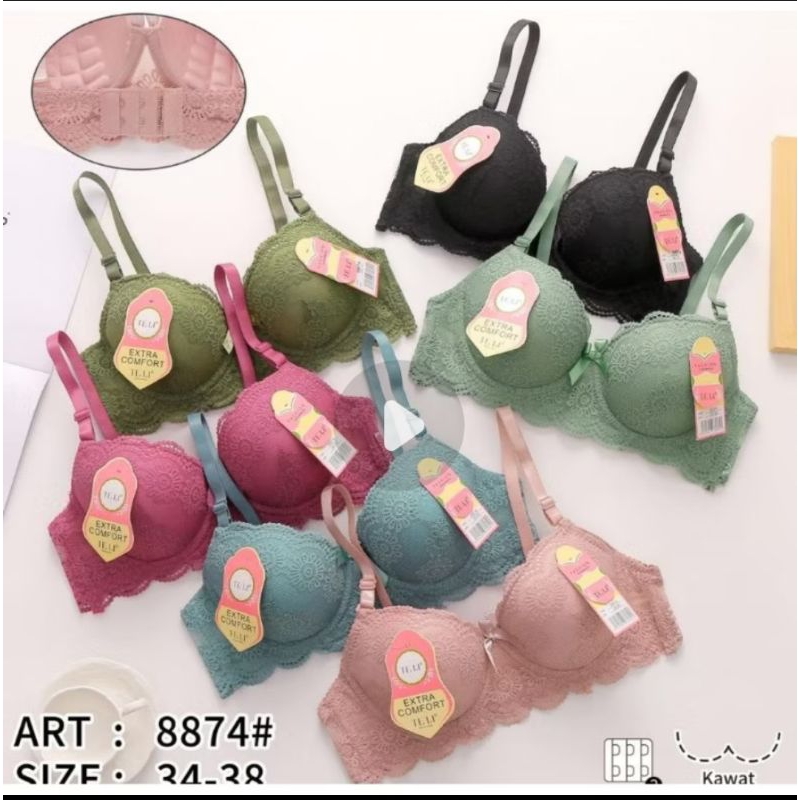 BRA ABG 2027 KAWAT  FULL BURKAT/BRA KAWAT KANCING 2/BRA FASHION ABG