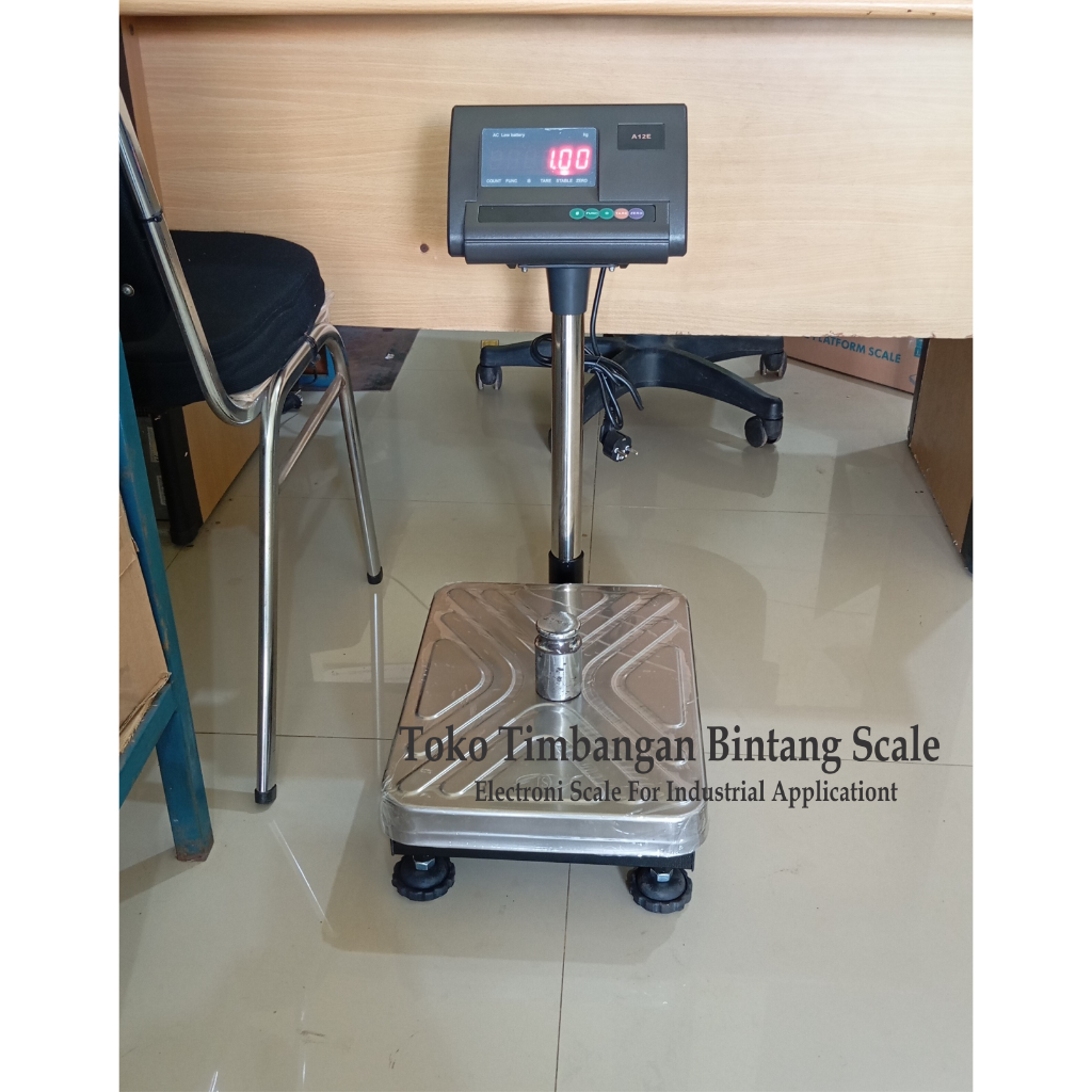 Timbangan duduk digital 100kg A12E / Timbanga barang paket A12E 100kg/10gram