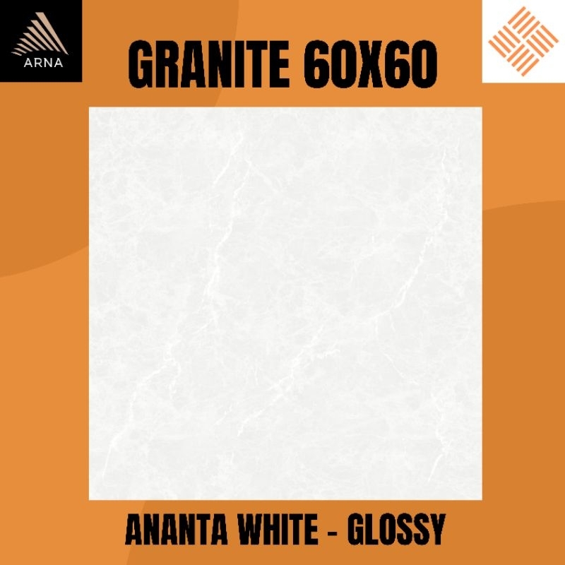 GRANITE LANTAI 60X60 ANANTA WHITE KW1 | GLOSSY | ARNA