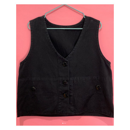 ROMPI VEST BLACK ANAK THRIFT PRELOVED MURAH
