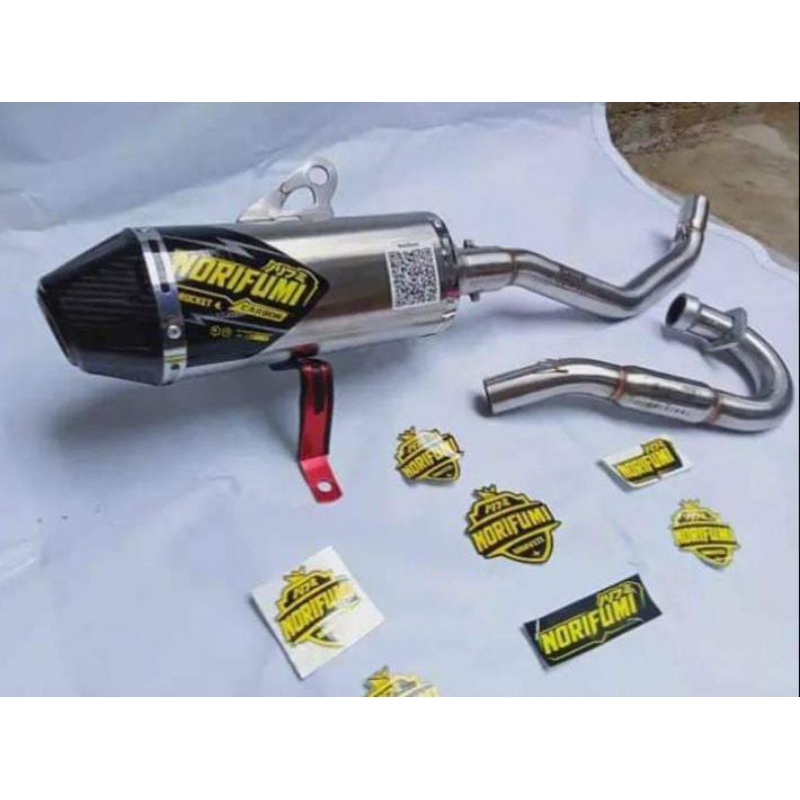 KNALPOT NORIFUMI ROCKET 4 UNTUK CRF150L KLX150 DTRACKER WR155 KLX200 KLX250 VIAR150 VIAR200