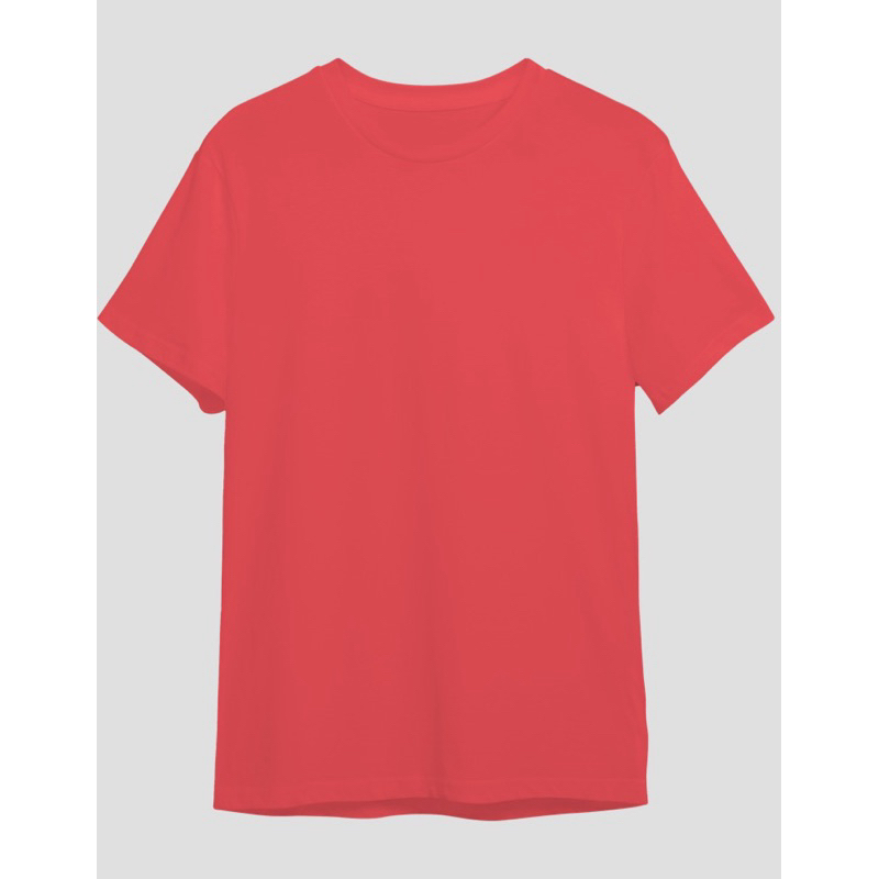 kaos merah polos pria wanita kaos polos