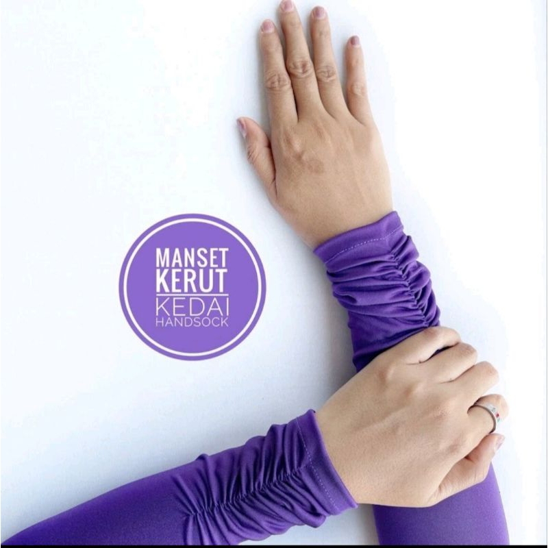 Manset Tangan Kerut / Manset Wanita muslimah / Manset Tangan