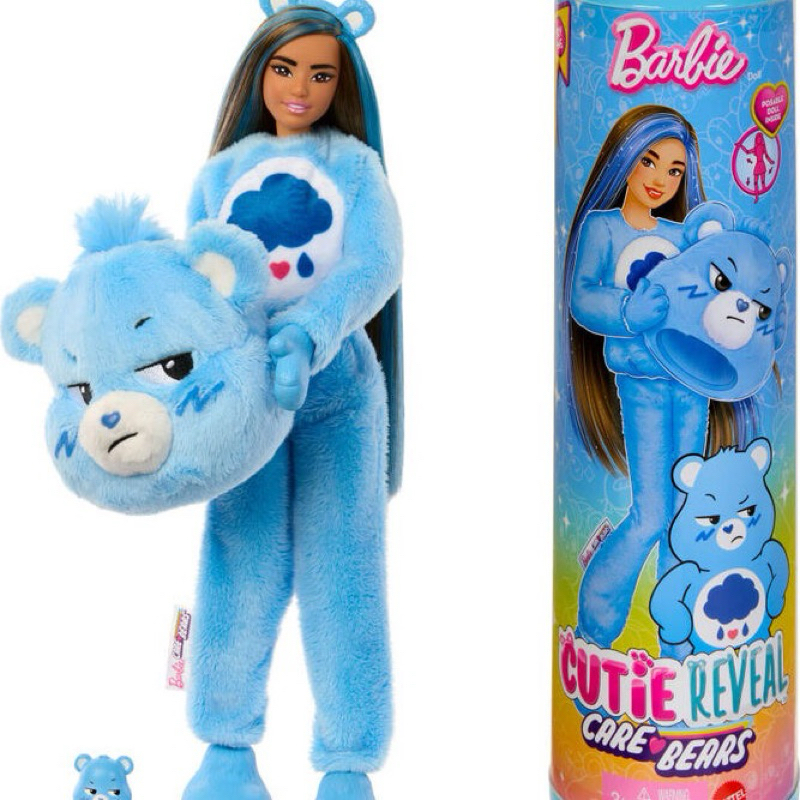 Barbie Cutie Reveal Doll Care Bears Series Blue Original