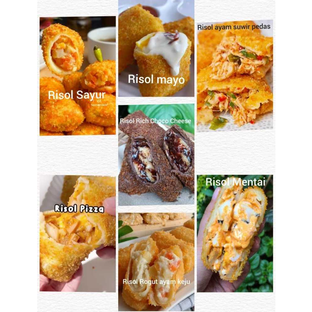

RISOL FROZEN | BEEF MAYO | AYAM SUIR | ROGUT | BOLOGNESE | RISOLES | MENTAI | RISOLES VARIAN RASA