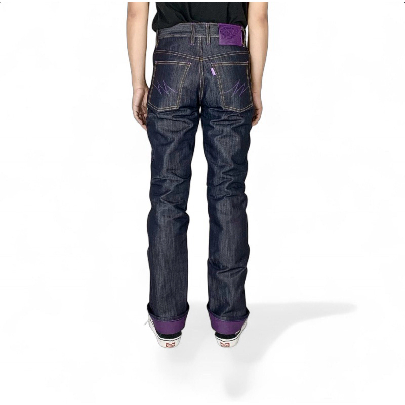 Midfielderdenim - jeans slubby weft purple 16oz sanforized