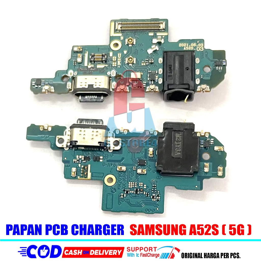 Papan cas Konektor Charger Samsung A52S A526 5G Original Pcb Board With IC Fast Charging  original
