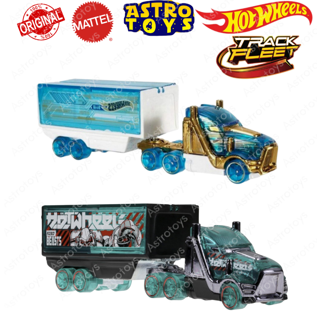 Hot Wheels Track Fleet Speed Hauler Box Truck 1:64 / Mainan Anak Diecast Metal Mobil Truk Box