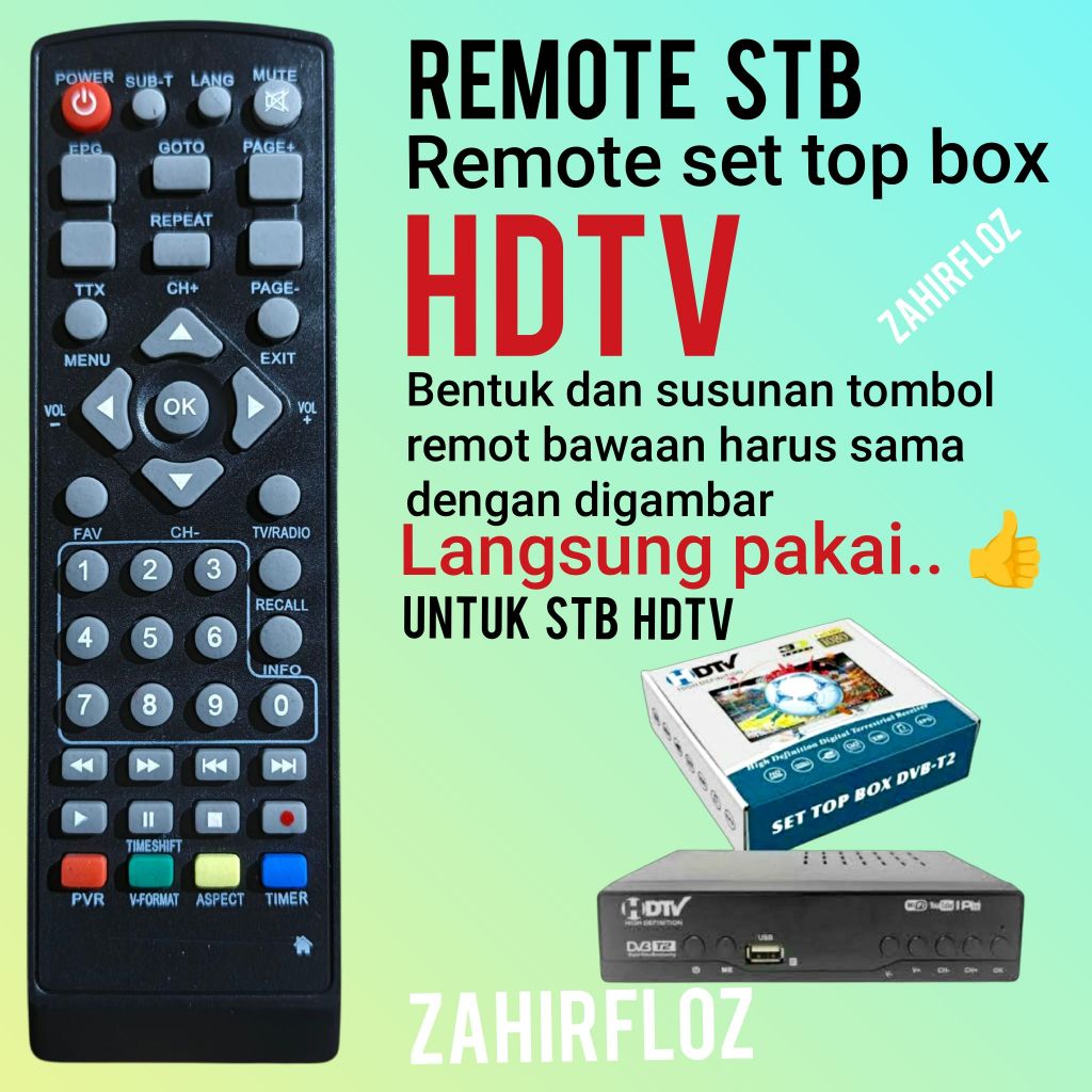 Remote set top box stb hdtv