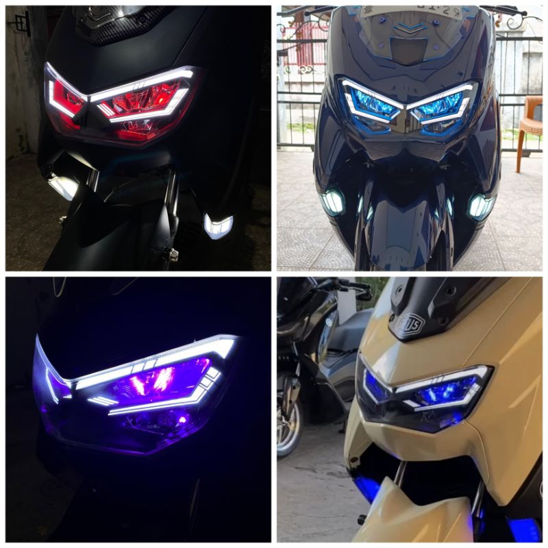 Frame Lampu Alis DRL Alis Lazy V5 Nmax New Motorcycle Nmax