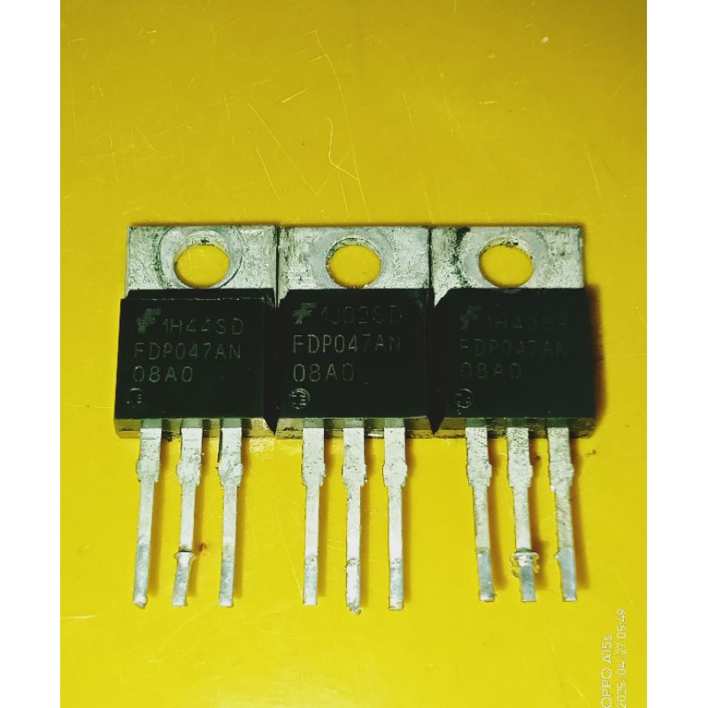 MOSFET TRANSISTOR FDP 047AN08AD (75A80V BEKAS CABUTAN