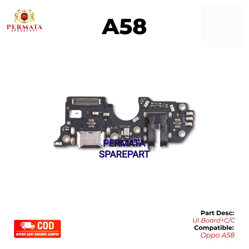 PAPAN CAS OPPO A58 | KONEKTOR CAS HP