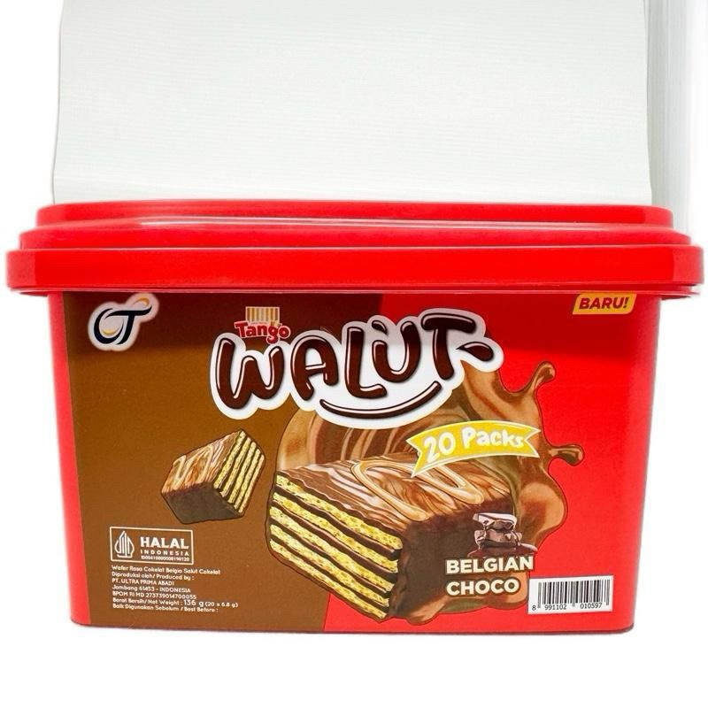 

tango walut chocolate full cream 136g isi 20 wafer coklat