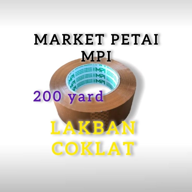 

Lakban coklat 200 yard 45 mm