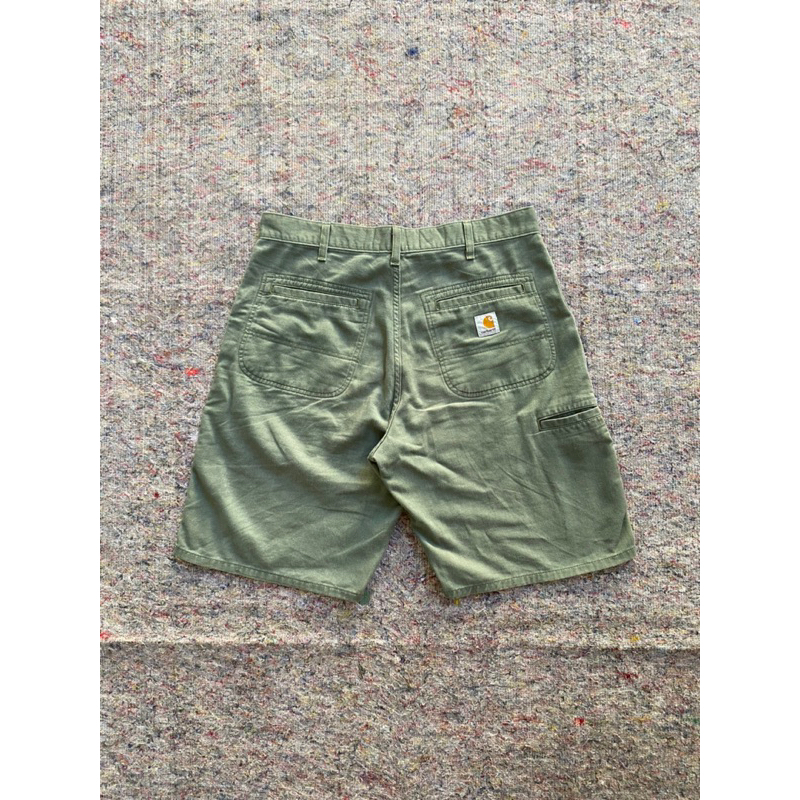 VINTAGE USA CARHARTT B283 MOS GREEN CARPENTER PANTS