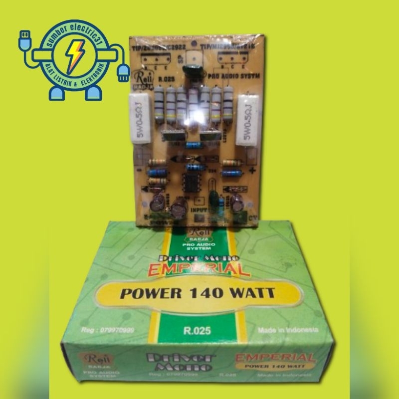 KIT DRIVER POWER AMPLIFIER MONO 140 WATT EMPERIAL RELL RADJA