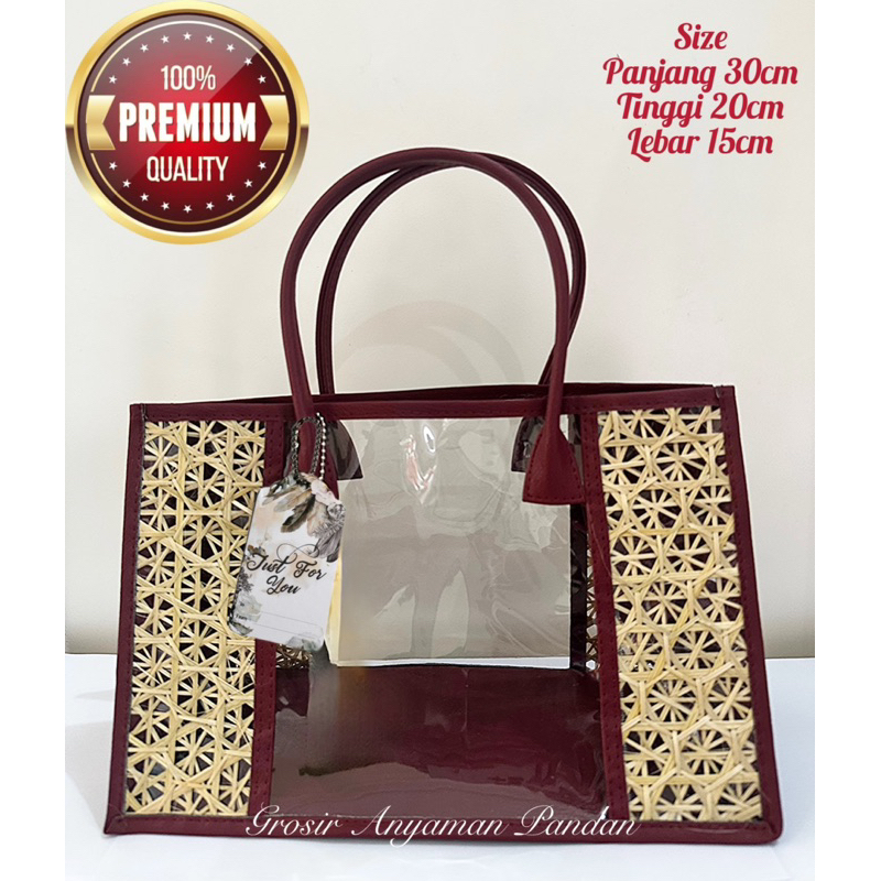 

RB Tas Hampers MIKA MIX BAMBU Uk 30 Besar Gratis Hangtag Tas Parcel Anyaman Goodiebag Souvenir Gift