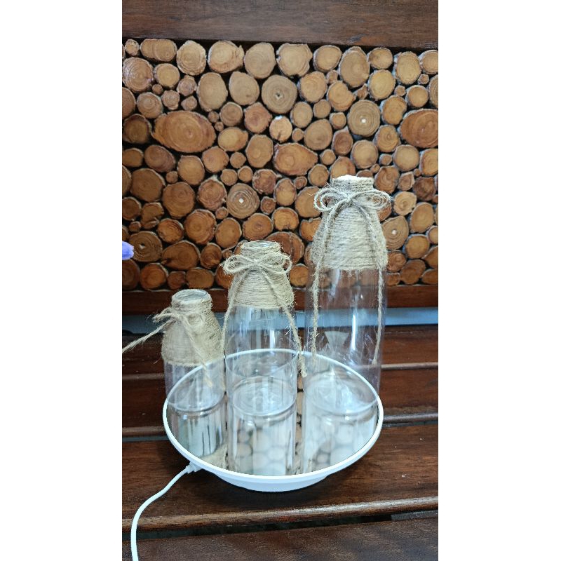 Vas Bunga Botol Cantik Tali Rami