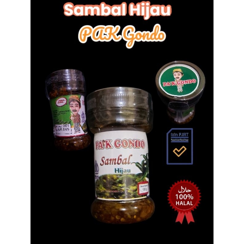 

Sambal Hijau 150gr Pak GONDO