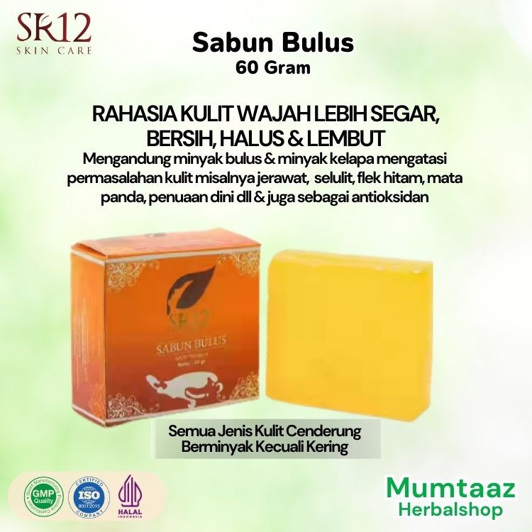 SABUN BULUS SR12 SABUN BULUS ASLI HERBAL BATANG WAJAH DAN BADAN GATAL PANU KUDIS KURAP EKSIM CACAR