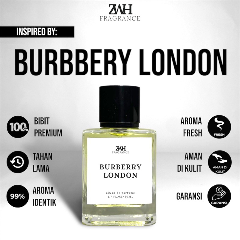 Ziwah Parfume Burberry London 50 ML - 30 ML Burbbery London Kualitas Premium Wangi 24 jam Best Quali
