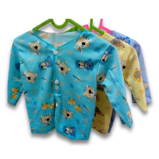 [3/6 pcs] Baju Bayi Baru Lahir Lengan Panjang / Zahdan Baby