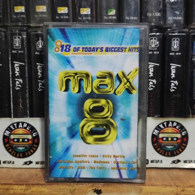 Kaset Pita - Max 8 - Kompilasi Barat - Jennifer Lopez - Ricky Martin - Christina Aguilera - Madonna 