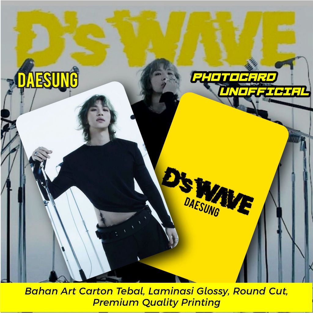 PC PHOTOCARD DAESUNG D-LITE EDISI D'S WAVE NEW ALBUM 25 PCS PHOTOCARD PREMIUM 2025