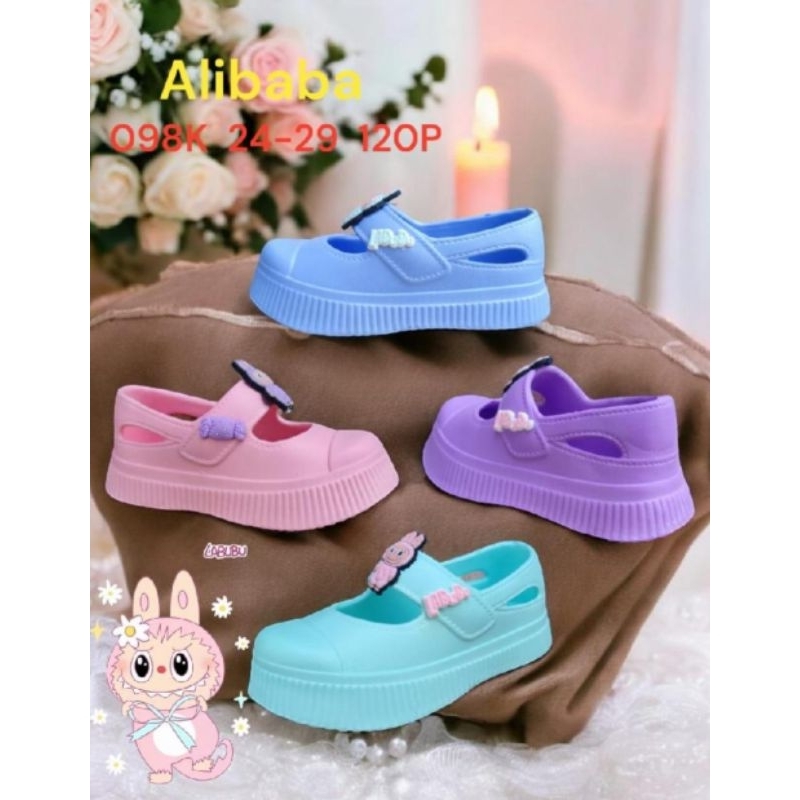 [GROSIR] Sepatu Alibaba 098 K Anak Model Mary Jane Karakter Labubu – Ukuran 24-29