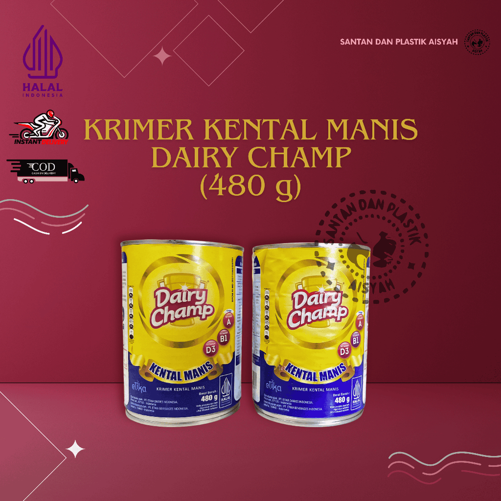 

SUSU KRIMER KENTAL MANIS DAIRY CHAMP (480 g)