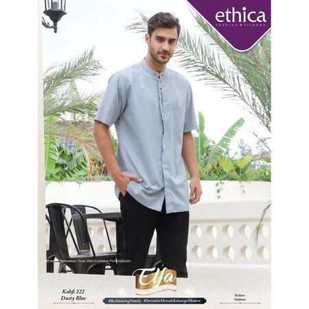 Ethica Koko Dewasa Kahfi 222 Dusty Blue Bahan Valdena