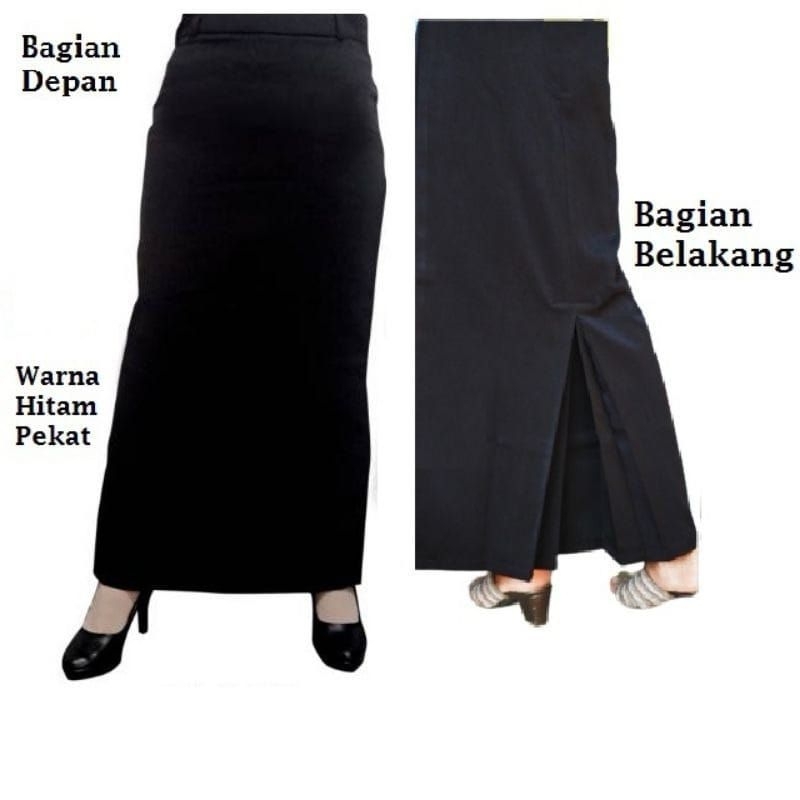 Rok span belakang, Rok span belakang hitam, Rok span belakang pramuka, Rok hitam span belakang, Rok 