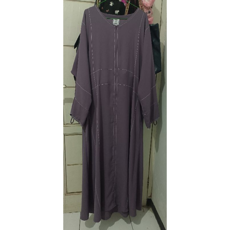 Stitch Abaya By Elmadina Ephemera XL Miqot Anti UV