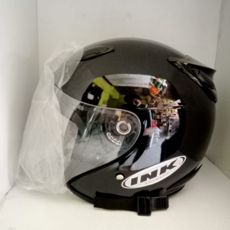 Helm INK centro hitam glosy