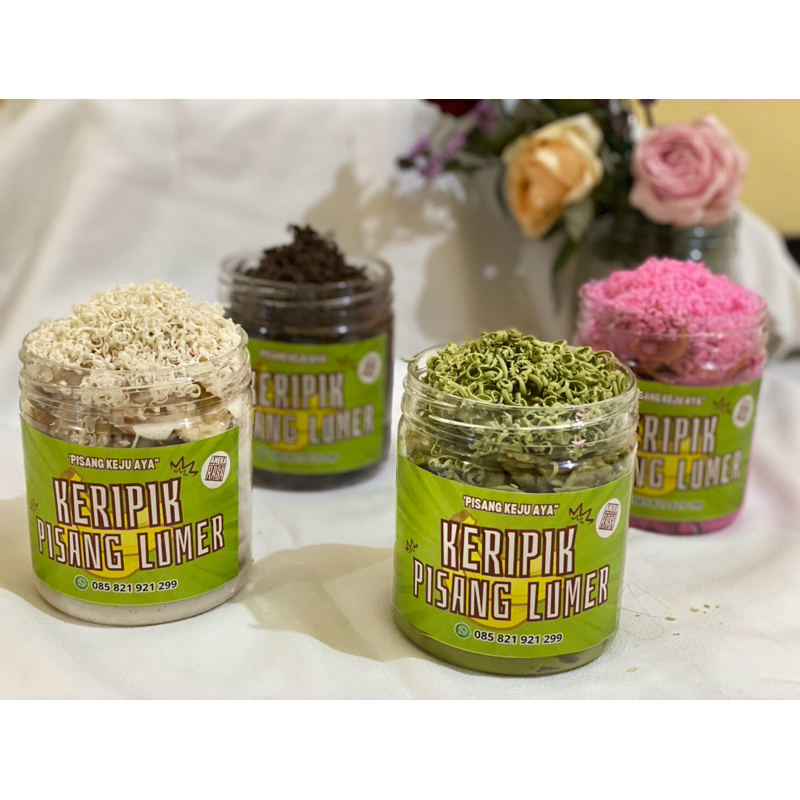 

kripik pisang lumer kemasan toples