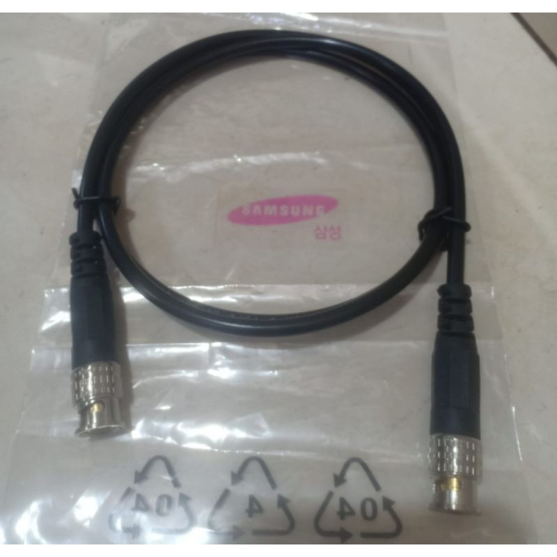 bagus mahal original kabel Jumper bnc male to bnc male video balun konektor sambungan Jack colokan c