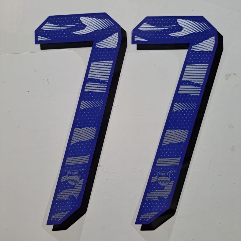 Font Nomor Punggung Jersey PERSIB BANDUNG