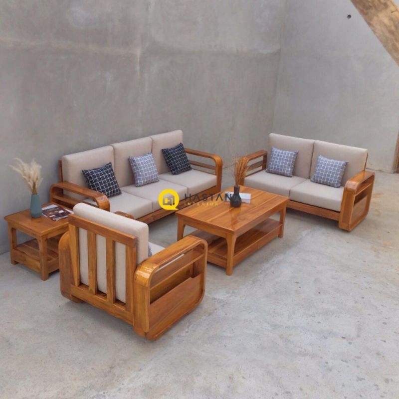kursi tamu minimalis set kursi tamu kayu jati sofa tamu meja tamu