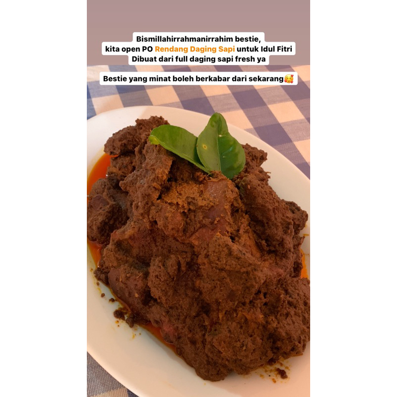 

Rendang daging sapi asli Padang Pariaman