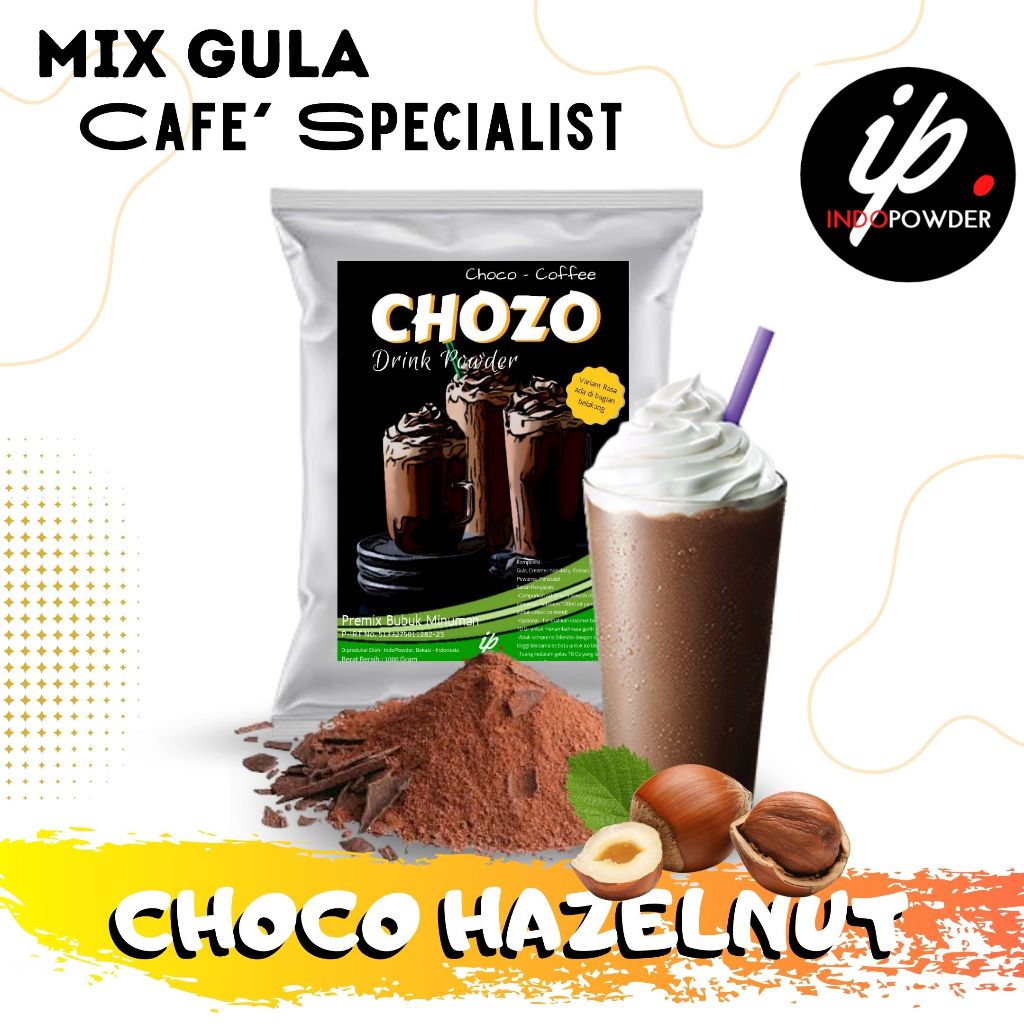

IP Kendal - Bubuk Minuman Rasa CHOCO HAZELNUT 1Kg Untuk Cafe, Resto & Usaha Minuman