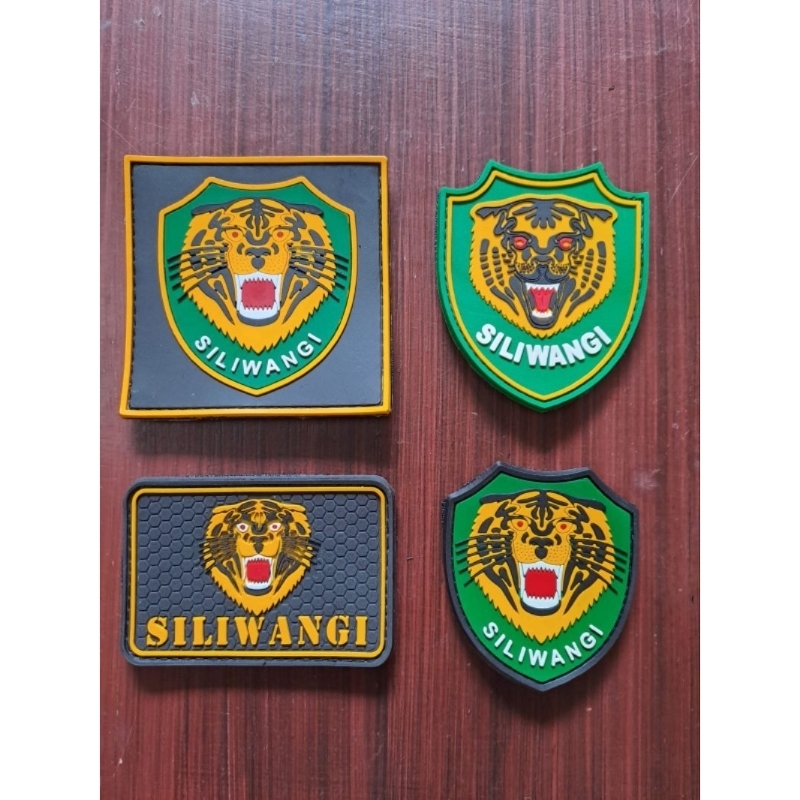PATCH RUBBER KODAM SILIWANGI EMBLEM KARET