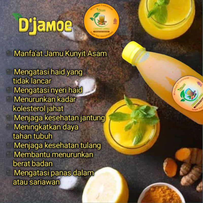 

(2pcs) jamu kunyit asem kemasan 350ml fresh tanpa bahan pengawet || mengatasi masalah kesehatan anda