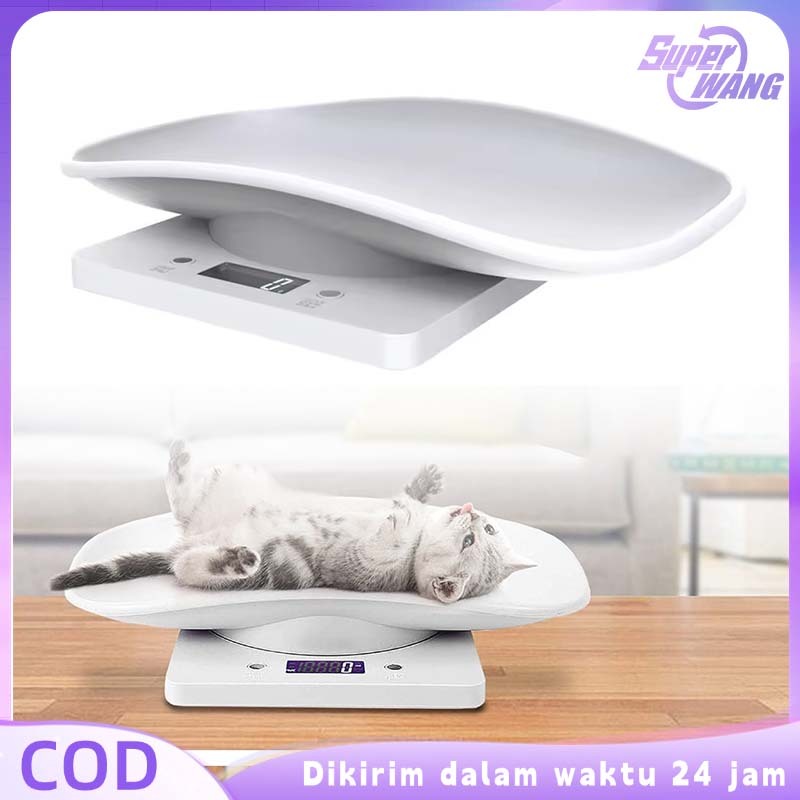 10kg Timbangan Hewan Digital Kecil Timbangan Hewan Kucing Lcd Skala Timbangan Kucing