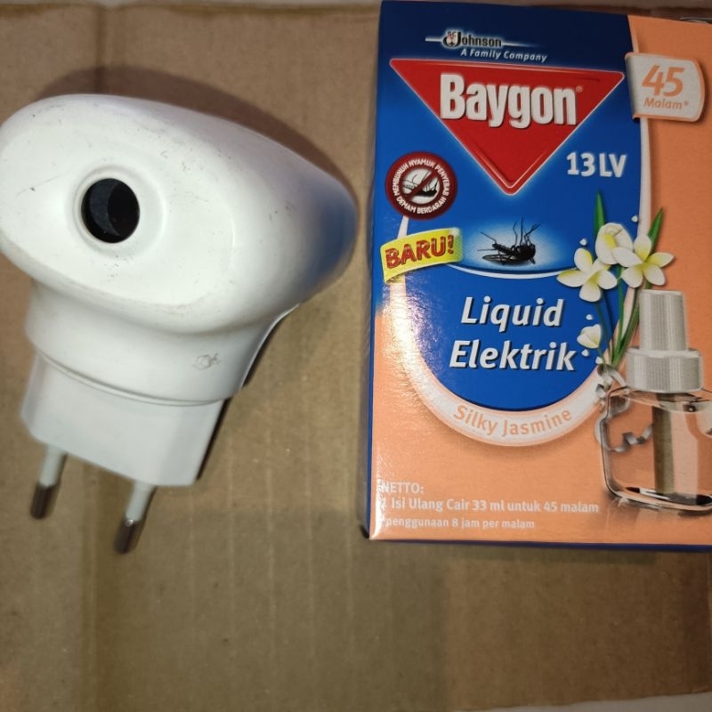 Baygon Obat Nyamuk Cair Elektrik Silky Jasmine Refill + alat