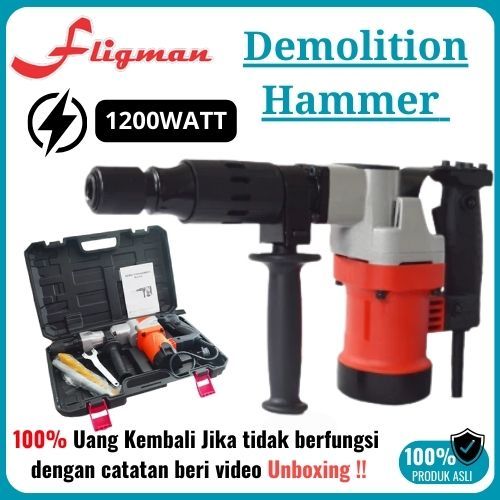 Mesin Bor Bobok Beton 17mm Original Rotary Hammer Drill | Bor Jumbo Listrik Portable